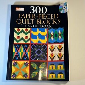 300 Paper Pieced Quilt Blocks Carol Doak Book CD-ROM Craft Sewing Quilting